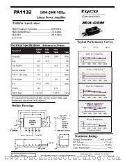 PA1132 datasheet pdf MA-Com