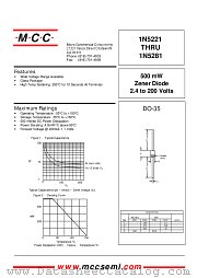 1N5277 datasheet pdf MCC