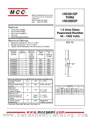 1N5399GP datasheet pdf MCC