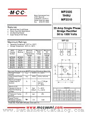 MP3510 datasheet pdf MCC