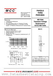 P4KE150CA datasheet pdf MCC