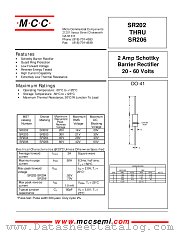 SR204 datasheet pdf MCC