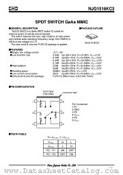 NJG1516KC3 datasheet pdf New Japan Radio