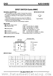 NJG1518KB2 datasheet pdf New Japan Radio