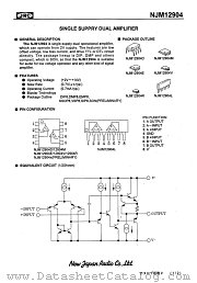 NJM12904D datasheet pdf New Japan Radio