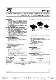 ST72F521M9 datasheet pdf SGS Thomson Microelectronics