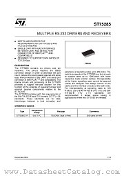 ST75285CTR datasheet pdf SGS Thomson Microelectronics