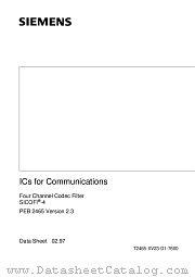 PEB2465H datasheet pdf Siemens