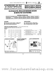 SD212DE datasheet pdf Topaz Semiconductor