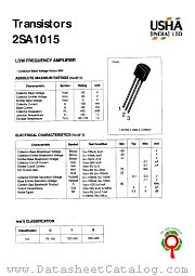 2SA1015 datasheet pdf USHA India LTD