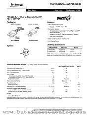 HUF75545P3 datasheet pdf Intersil