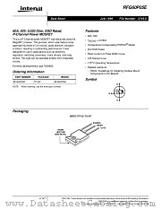 RFG60P05E datasheet pdf Intersil