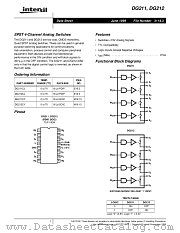 DG212 datasheet pdf Intersil