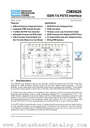 CMX625 datasheet pdf CML