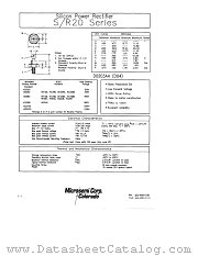 S20 datasheet pdf Microsemi