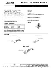 RFP10P03L datasheet pdf Intersil