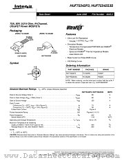 HUF75542P3 datasheet pdf Intersil