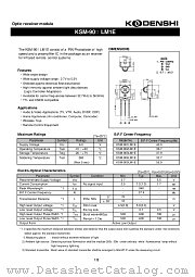 KSM-901LM1E datasheet pdf Kodenshi Corp