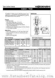 KSM-915TH5E datasheet pdf Kodenshi Corp