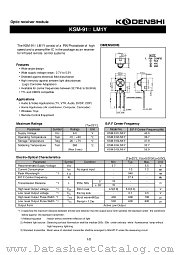 KSM-915LM1Y datasheet pdf Kodenshi Corp