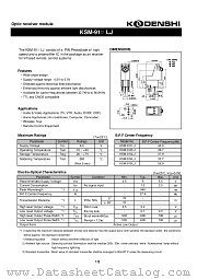 KSM-912LJ datasheet pdf Kodenshi Corp