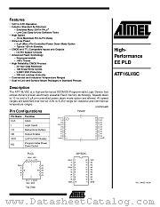 ATF16LV8C-15SI datasheet pdf Atmel