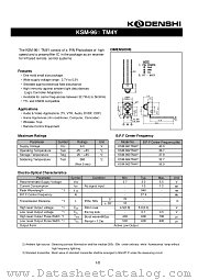 KSM-962TM4Y datasheet pdf Kodenshi Corp