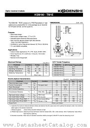 KSM-901TM1E datasheet pdf Kodenshi Corp