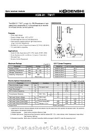 KSM-913TM1T datasheet pdf Kodenshi Corp