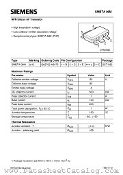 SMBTA06M datasheet pdf Siemens