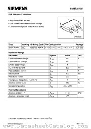 SMBTA56M datasheet pdf Siemens