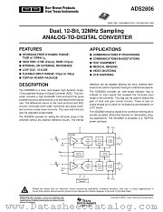 ADS2806 datasheet pdf Burr Brown