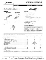 HUF76423D3S datasheet pdf Intersil