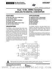 ADS2807 datasheet pdf Burr Brown