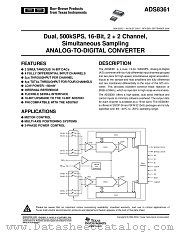 ADS8361 datasheet pdf Burr Brown