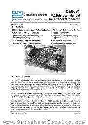 DE8681 datasheet pdf CML