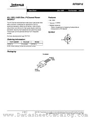 RFP8P10 datasheet pdf Intersil