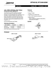 RFP4N100 datasheet pdf Intersil