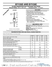 BYV26E datasheet pdf General Semiconductor