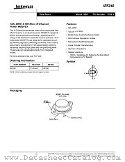 IRF240 datasheet pdf Intersil