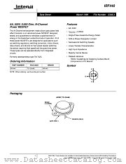 IRF440 datasheet pdf Intersil