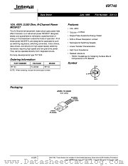 IRF740 datasheet pdf Intersil