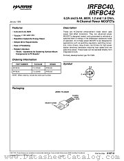 IRFBC40 datasheet pdf Harris Semiconductor