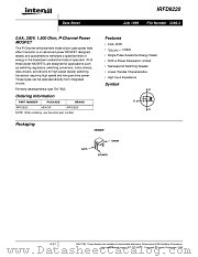 IRFD9220 datasheet pdf Intersil