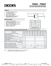 FR601 datasheet pdf Diodes