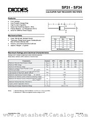 SF31 datasheet pdf Diodes