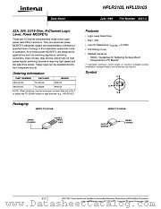 HPLR3103 datasheet pdf Intersil