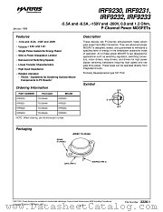 IRF9230 datasheet pdf Intersil