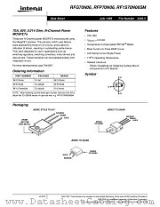 RFG70N06 datasheet pdf Intersil