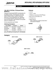 RFD15P05SM datasheet pdf Intersil